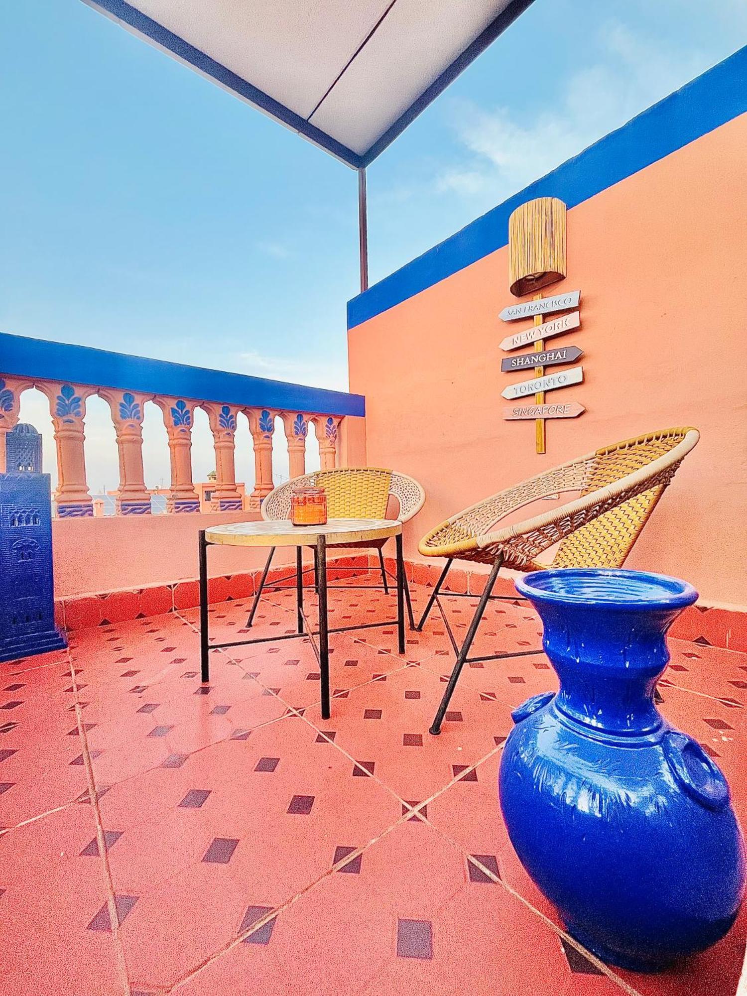 Apartment With Ac, Patio And Rooftop Appartement Climatise Avec Patio Et Toit Terrasse Marrakesch Exterior foto